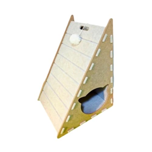 Sharplace 2 in 1 Katzenkratzer -Kartonkarton Dekoratives Kratzpost Multifunktion Pet Interaktives Spielzeug für kleine mittelgroße große Katzen Haus, Regulär von Sharplace