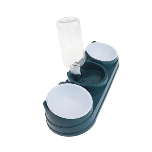 Sharplace 3-in-1-Katzen-Set, Futternäpfe für Haustiere, automatischer Futterspender mit Wasserspender, für Nass- und Trockenfutter, dreifache, Blau von Sharplace