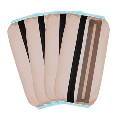 Sharplace 4 Stück Pferdfliegenstiefel, schützende Pferdebein lose Wraps, stilvolle, Nicht schlupfhafte Pferde Leggings für Pferd, Champagner Gold von Sharplace