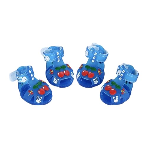 Sharplace 4-teilige Hundesandalen, Welpenpfotenschutz, Kühlschuhe, wasserdicht, atmungsaktiv, Sommerstiefel für Haustiere, Hundeschuhe für kleine Hunde an, Blau Sharplace 4-teilige Hundesandalen, Welpenpfotenschutz, Kühlschuhe, wasserdicht, atmungsaktiv, Sommerstiefel für Haustiere, Hundeschuhe für kleine Hunde an, Blau von Sharplace