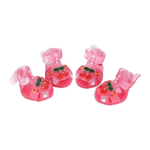 Sharplace 4-teilige Hundesandalen, Welpenpfotenschutz, Kühlschuhe, wasserdicht, atmungsaktiv, Sommerstiefel für Haustiere, Hundeschuhe für kleine Hunde an, Rosa Sharplace 4-teilige Hundesandalen, Welpenpfotenschutz, Kühlschuhe, wasserdicht, atmungsaktiv, Sommerstiefel für Haustiere, Hundeschuhe für kleine Hunde an, Rosa von Sharplace