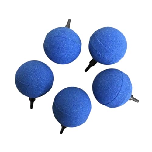 Sharplace 5X Aquarium Bubbler 2 Zoll Professionelle Mineral Material für Kleine Teiche Ersatz Belüfter Luft Diffusor, Blau von Sharplace