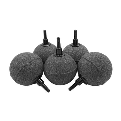 Sharplace 5X Aquarium Bubbler 2 Zoll Professionelle Mineral Material für Kleine Teiche Ersatz Belüfter Luft Diffusor, Grau von Sharplace