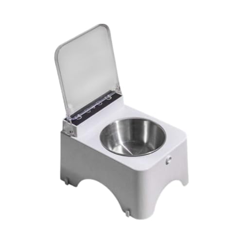 Sharplace Angehobene Katzenschale Smart Pet Feeder für Katzen Hunde Haustiere Lieferungen Pet Bowl Schutzhälfte Katzen Hundefutter Feeder Snack Behälter, Edelstahlschüssel Sharplace Angehobene Katzenschale Smart Pet Feeder für Katzen Hunde Haustiere Lieferungen Pet Bowl Schutzhälfte Katzen Hundefutter Feeder Snack Behälter, Edelstahlschüssel von Sharplace