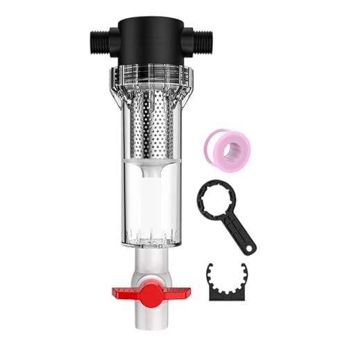 Sharplace Aquarium-Innen, Sedimentwasser, Geschenke, auslaufsicher, 1/2-Zoll-Gewinde, professioneller Drainagesammler, Zubehörreiniger, 10 Mesh von Sharplace