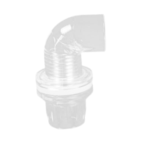 Sharplace Aquarium Schlauchadapter, Aquarium Verbindungsstück, Acryl, Einfache Installation, Sichere Verbindung, Transparenter Schlauchverbinder, Verbindungsstü, 16-mm-Kniestück von Sharplace