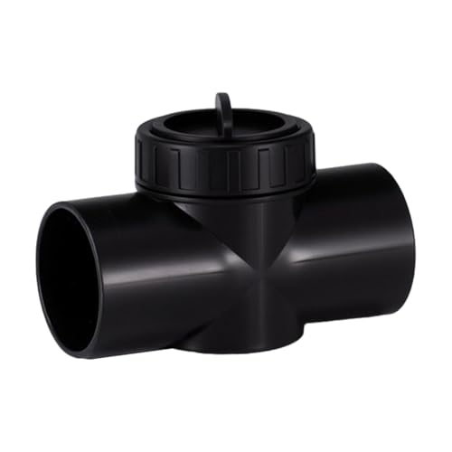 Sharplace Aquarium-Steuerventil, Durchflussregler, kompakt, für Aquarienausrüstung, verstellbar, leicht, Anschlussstück, Schwarz 40mm von Sharplace