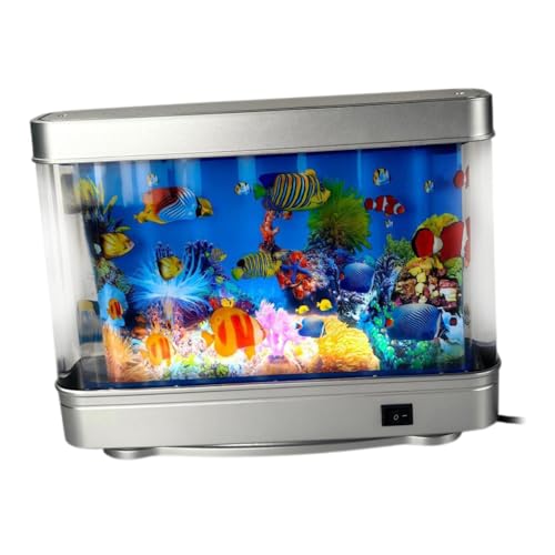 Sharplace Aquarium-Stimmungslampe, Mini Aquarium Dekorative Nachtlicht, künstliche Tropische Landschaft, Fake Aquarium Spielzeug Fish Tank für Office Heim Schlafzimmer Desktop Dekoration, Stil b Sharplace Aquarium-Stimmungslampe, Mini Aquarium Dekorative Nachtlicht, künstliche Tropische Landschaft, Fake Aquarium Spielzeug Fish Tank für Office Heim Schlafzimmer Desktop Dekoration, Stil b von Sharplace