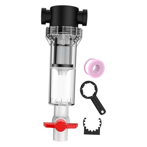 Sharplace Aquarium-pumpe, transparent, auslaufsicher, Reiniger, Dichtungsring, Geschenke, 1/2-Zoll-Gewinde, Drainage-Sammler, Sediment, 100 Maschen von Sharplace