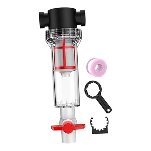 Sharplace Aquarium-pumpe, transparent, auslaufsicher, Reiniger, Dichtungsring, Geschenke, 1/2-Zoll-Gewinde, Drainage-Sammler, Sediment, 200 Mesh von Sharplace