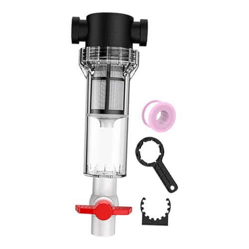 Sharplace Aquarium-pumpe, transparent, auslaufsicher, Reiniger, Dichtungsring, Geschenke, 1/2-Zoll-Gewinde, Drainage-Sammler, Sediment, 80 Maschen von Sharplace