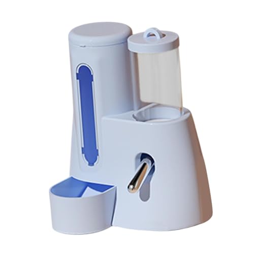 Sharplace Automatischer Hamster -Feeder Automatischer Flaschenspender Hamster Wasserflasche Anti -Schlupf -Fütterungsschale für Meerschweinchen Igel, Blau, 80 Ml von Sharplace