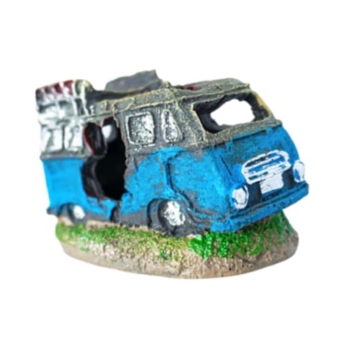 Sharplace Autowrack Aquarium Decor Dekoration, Landschaft, realistische, dekorative Figur für Ruhespielfische Garnel, Van Statue Sharplace Autowrack Aquarium Decor Dekoration, Landschaft, realistische, dekorative Figur für Ruhespielfische Garnel, Van Statue von Sharplace