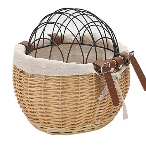 Sharplace Bequemer Hundekorb für Fahrradlenker - Ideal für Ausflüge mit Ihrem Vierbeiner, Holz, 30x25x20 cm. von Sharplace