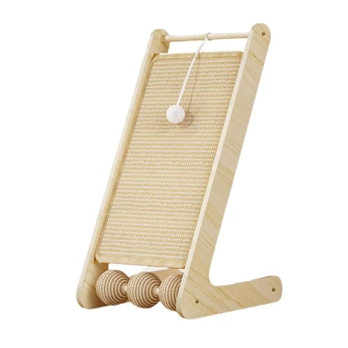 Sharplace Bodenmontierter Kratzbaum, Katzenkratzbaum, L-förmiges Katzenkratzbrett, Sisal-Kratzpad zum Spielen und Entspannen, C von Sharplace