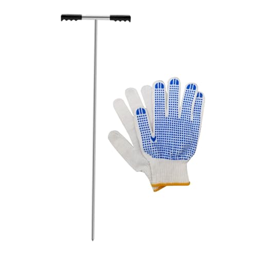Sharplace Bodensondenstange aus Edelstahl, Ortungswerkzeug für Klärgruben, professionell, für die Gartenarbeit, vielseitig, 81,3–121,9 cm, verstellbar, mit von Sharplace