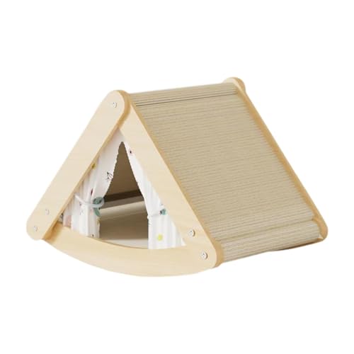 Sharplace Cat Croboper House Triangle Haustiervorräte Kratzerhaus für Innenkatzen zum Spielen von Sharplace