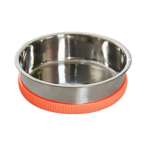 Sharplace Edelstahl-Hundefutterstation für Haustiere, Futternapf für Katzen, für kleine Tiere , Orange von Sharplace