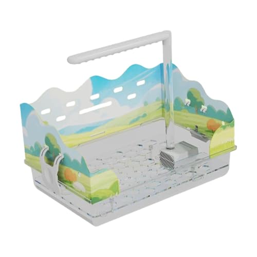 Sharplace Elektrische Papageien-Vogelbadewanne, Käfigzubehör, Haustierbadebecken, zirkulierender, Papageiendusche für mittelgroße, B von Sharplace