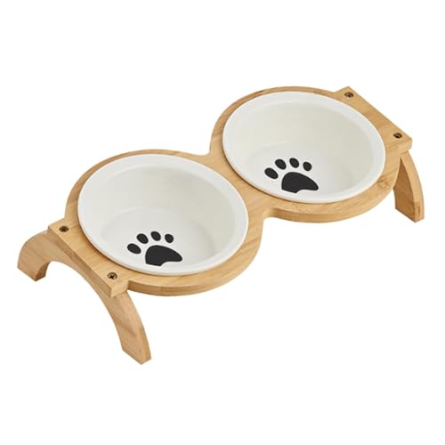 Sharplace Erhöhte Katzennäpfe, erhöhte Futterstation, Katzennäpfe, tragbarer Futter- und Wassernapf, Futterspender für Kätzchen, Hunde und Katzen, Welpen, Katze Fußabdruck Sharplace Erhöhte Katzennäpfe, erhöhte Futterstation, Katzennäpfe, tragbarer Futter- und Wassernapf, Futterspender für Kätzchen, Hunde und Katzen, Welpen, Katze Fußabdruck von Sharplace