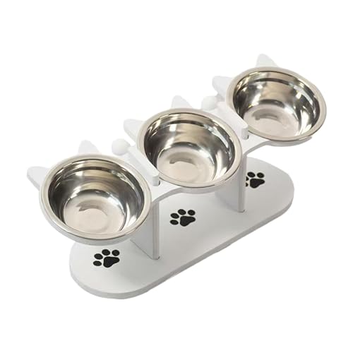 Sharplace Erhöhte Näpfe, Anti-Erbrechen-Näpfe, leicht, zu reinigen, erhöhter Katzennapf für Futter, Leckerlis und Wasser für kleine Hunde und mehrere von Sharplace