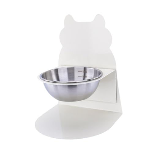 Sharplace Erhöhter Katzennapf, Futter- und Wassernapf, Abnehmbarer Snackbehälter für Haustiere, Spender, Tränke, rutschfest, mit Ständer, erhöhter Napfständer, Weiße Silberne Schale Sharplace Erhöhter Katzennapf, Futter- und Wassernapf, Abnehmbarer Snackbehälter für Haustiere, Spender, Tränke, rutschfest, mit Ständer, erhöhter Napfständer, Weiße Silberne Schale von Sharplace