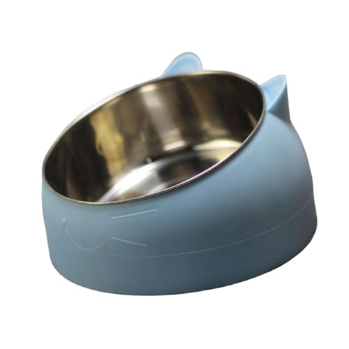 Sharplace Erhöhter Katzennapf, Katzennapf, Geschenk für, abnehmbar, stabil, für Futter und Wasser, trendig, für kleine Haustiere, rutschfest, Blau von Sharplace