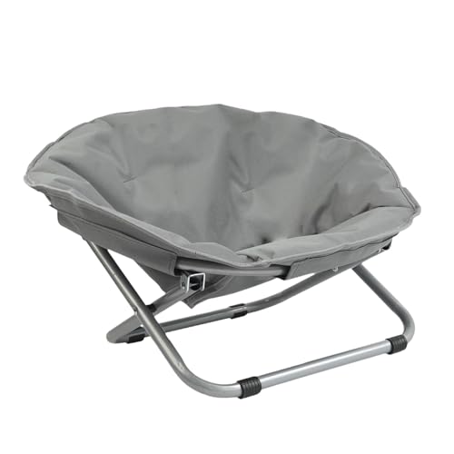 Sharplace Erhöhtes Haustierbett faltbar gemütliches Kinderbett atmungsable ruhige Schlafmetall -Rahmenmöbel Sofa Nistbett bequemer Stuhl, Grau von Sharplace