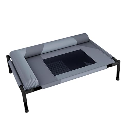 Sharplace Erhöhtes Hundebett, Hängematte, waschbar, für alle Jahreszeiten, Komfort, Sommerkühlung, Haustierbett, Haustier-Schlafplatz für Picknicks im Innen-, L Shaped Pillow von Sharplace