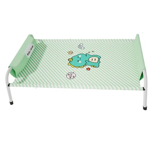 Sharplace Erhöhtes Hundebett, Haustierhängematte, atmungsaktives, wasserdichtes, kühlendes, rutschfestes Sommerbett mit Kissen für Katzen und Hunde, GrÜn, M Sharplace Erhöhtes Hundebett, Haustierhängematte, atmungsaktives, wasserdichtes, kühlendes, rutschfestes Sommerbett mit Kissen für Katzen und Hunde, GrÜn, M von Sharplace