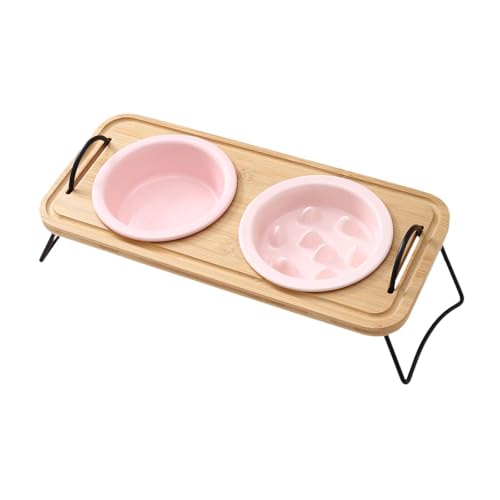 Sharplace Erhöhtes -Hundenapf-Set, Haustiernäpfe mit Holzständer, stabile Moderne Futter- und Wassernäpfe, Futternäpfe für Welpen und Katzen, Rosa Sharplace Erhöhtes -Hundenapf-Set, Haustiernäpfe mit Holzständer, stabile Moderne Futter- und Wassernäpfe, Futternäpfe für Welpen und Katzen, Rosa von Sharplace