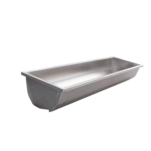 Sharplace Futtertrog, Tränke, verdickt, leicht zu reinigen, Edelstahl-Ziegenfuttertrog, Viehfuttertrog für Hirsche, Pferde, Kühe, Ziegen, Alpakas Sharplace Futtertrog, Tränke, verdickt, leicht zu reinigen, Edelstahl-Ziegenfuttertrog, Viehfuttertrog für Hirsche, Pferde, Kühe, Ziegen, Alpakas von Sharplace