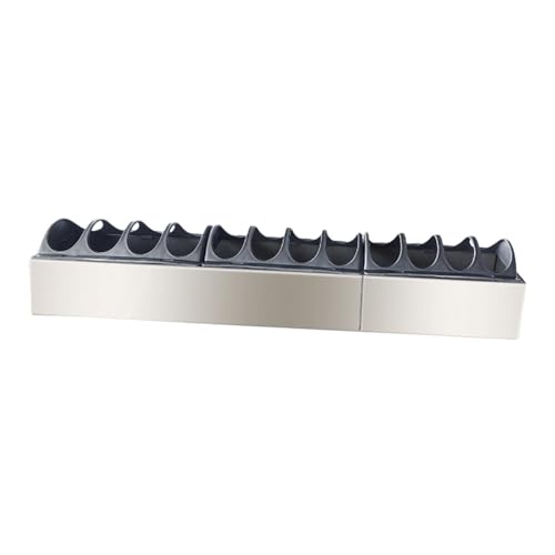 Sharplace Geflügelfuttertrog, Tränke, Leichter Kükenfutterspender aus Edelstahl, Geflügelfutterschale für Enten, Gänse, Papageien, 60cmx10cm von Sharplace