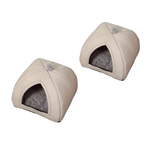 Sharplace Gemütliches Haustierbett für Hunde und Katzen - Weiches Nest für erholsamen Schlaf, S Grau L von Sharplace