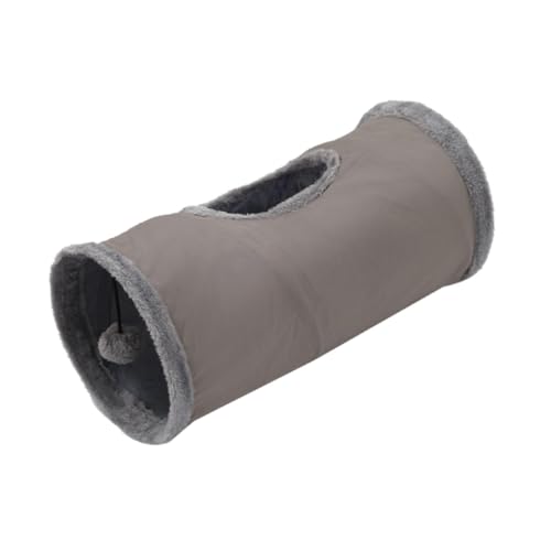 Sharplace Gerader Katzentunnel für Hauskatzen, Faltbarer Tunnelröhren-Versteck, 50 x 25 cm, interaktives Ruhespielzeug, kratzfestes Katzenspielzeug, Grau Sharplace Gerader Katzentunnel für Hauskatzen, Faltbarer Tunnelröhren-Versteck, 50 x 25 cm, interaktives Ruhespielzeug, kratzfestes Katzenspielzeug, Grau von Sharplace