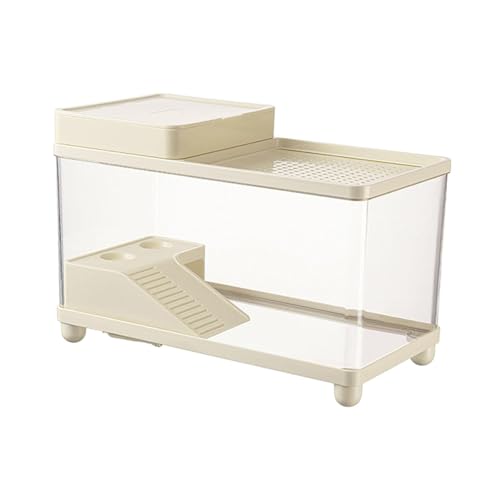 Sharplace Großes Schildkrötenbecken, Schildkröten-Zuchtbecken, Aquarium, Schildkröten-Lebensraumbox für kleine Reptilienschildkröten, 15,71 Zoll x 8,11 Zoll x, Beige Sharplace Großes Schildkrötenbecken, Schildkröten-Zuchtbecken, Aquarium, Schildkröten-Lebensraumbox für kleine Reptilienschildkröten, 15,71 Zoll x 8,11 Zoll x, Beige von Sharplace