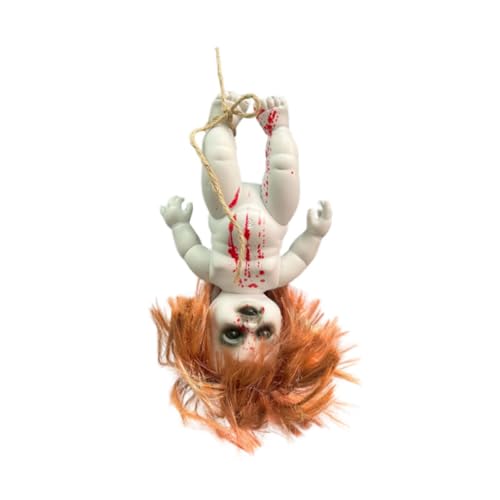 Sharplace Gruselige Requisiten, Spukpuppe, hängende Terror-Dekoration, Spielzeug, Horror-Requisite, Halloween-Babypuppe, gruselige Puppen für die Bar im Freien, Mädchen Groß Sharplace Gruselige Requisiten, Spukpuppe, hängende Terror-Dekoration, Spielzeug, Horror-Requisite, Halloween-Babypuppe, gruselige Puppen für die Bar im Freien, Mädchen Groß von Sharplace