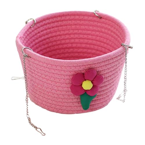 Sharplace Hängekorb für kleine Haustiere, Hängematte für Käfig, bequemes multifunktionales Mäuse-Schlafnest, Käfigzubehör für den Heimgebrauch im Hinterhof, Rosa von Sharplace