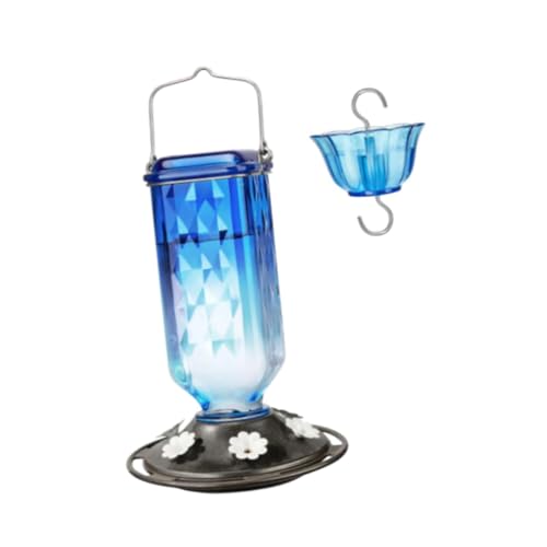 Sharplace Hängende Vogelhilfe für Wasserspender mit außen lecksicherem wetterfestem Geschenk für Vogelliebhaber Birdfeeder Gartendekor für Terrasse, Blau von Sharplace