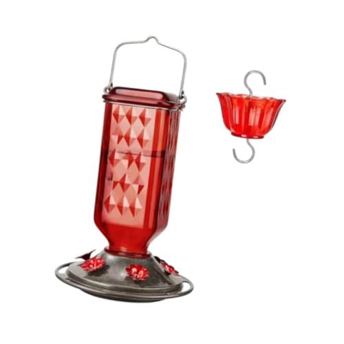 Sharplace Hängende Vogelhilfe für Wasserspender mit außen lecksicherem wetterfestem Geschenk für Vogelliebhaber Birdfeeder Gartendekor für Terrasse, Rot Sharplace Hängende Vogelhilfe für Wasserspender mit außen lecksicherem wetterfestem Geschenk für Vogelliebhaber Birdfeeder Gartendekor für Terrasse, Rot von Sharplace
