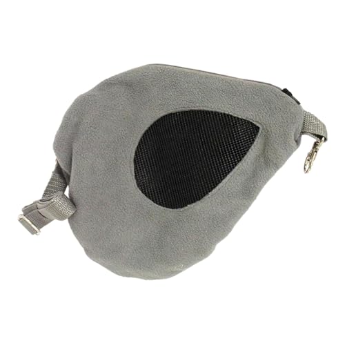 Sharplace Hamster-Reisetragetasche, Umhängetasche, moderner Verstellbarer Riemen, tragbare Ausgehtasche, Handtasche für Reisen im Freien mit kleinen Tieren, Grau von Sharplace