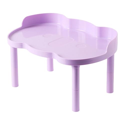 Sharplace Hamster-Spielplattform, verstellbar, höhenverstellbar, wasserdicht, Plattform für Kleintiere, stabil für Futternapf, Laufrad, kleine Haustiere, Mäuse, Lila von Sharplace