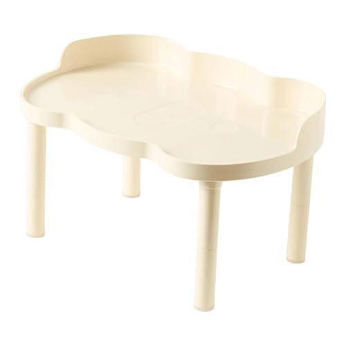 Sharplace Hamster-Spielplattform, verstellbar, höhenverstellbar, wasserdicht, Plattform für Kleintiere, stabil für Futternapf, Laufrad, kleine Haustiere, Mäuse, Weiß von Sharplace