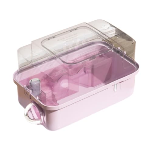 Sharplace Hamster-Transportkäfig, Meerschweinchen, Reisetransport, Kleintiere, Haustier-Ausgehkäfig, tragbar, atmungsaktiv, für Igel, Ratten, Chinchillas, Rosa, Style B Sharplace Hamster-Transportkäfig, Meerschweinchen, Reisetransport, Kleintiere, Haustier-Ausgehkäfig, tragbar, atmungsaktiv, für Igel, Ratten, Chinchillas, Rosa, Style B von Sharplace