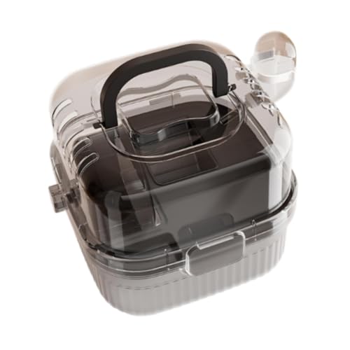 Sharplace Hamsterkäfig mit 2 Etagen und Wasserflasche, kompakter Hamsterlebensraum, Kleintierkäfig für Meerschweinchen, Kleintiere, Kaninchen, Rennmäuse, Schwarz von Sharplace