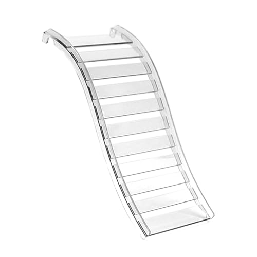 Sharplace Hamsterleiter, Kletterspielzeug, rutschfest, abnehmbar, für Plattform, Käfigdekor und Zubehör, Brücke für Rennmäuse, Kleintiere, Klar Sharplace Hamsterleiter, Kletterspielzeug, rutschfest, abnehmbar, für Plattform, Käfigdekor und Zubehör, Brücke für Rennmäuse, Kleintiere, Klar von Sharplace