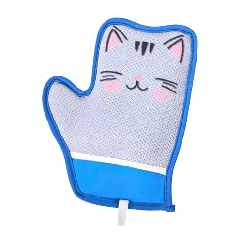 Sharplace Handschuh zur Tierhaarentfernung, Fellreinigungstuch, weich, für die Katzenpflege, Entfernerhandschuh für Welpen, die Tierhaare, Katzenmuster von Sharplace