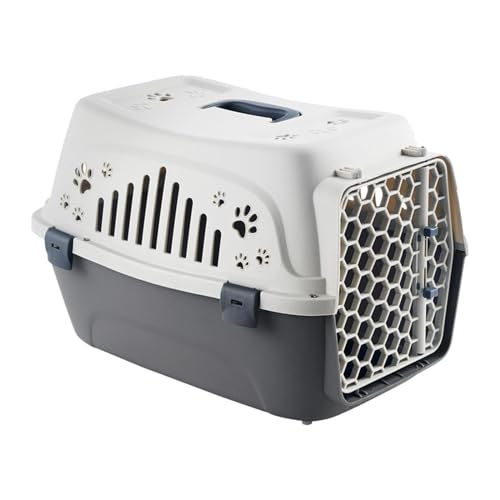 Sharplace Haustier Tragetasche, Faltbare Transportbox, Reisehütte für kleine und mittelgroße Hunde, Katzen - Ideal für Ausflüge und Camping, Beige von Sharplace