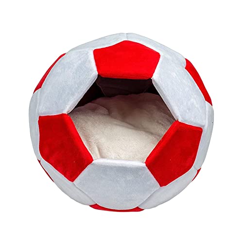 Sharplace Haustierbett, rutschfestes, warmes, waschbares Kätzchenbett in Fußballform für den Innenbereich, rotes L Sharplace Haustierbett, rutschfestes, warmes, waschbares Kätzchenbett in Fußballform für den Innenbereich, rotes L von Sharplace