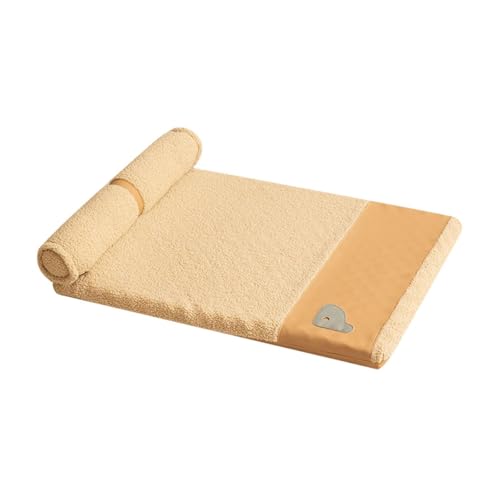 Sharplace Haustierdecke, Hundebettmatte, praktische, Bequeme Multifunktions-Zwingermatte, Katzen-/Hundekäfigkissen für Welpen, Kätzchen, Hauskatzen, Yellow L 60cmx40cm von Sharplace